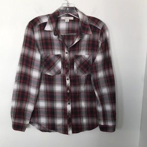 ADAM LAVINE PLAID BUTTON DOWN LONG SLEEVE SHIRT SZ XS EXCELLENT CONDITION! NWOT